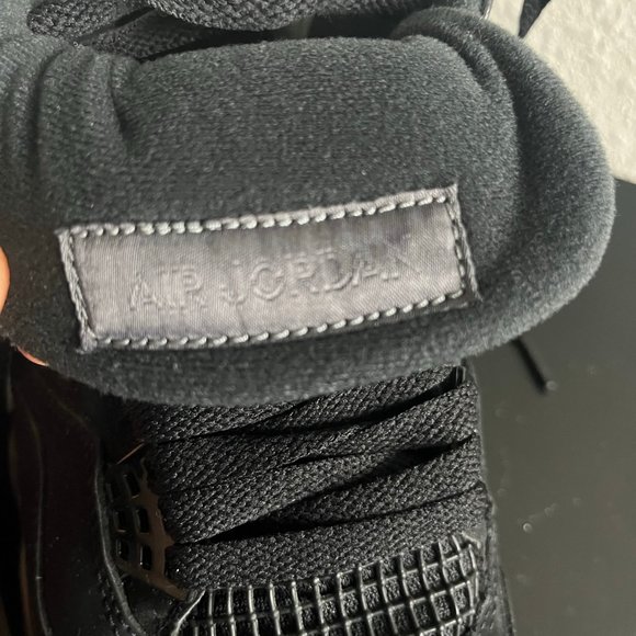 Nike Air Jordan 4 IV Retro Black Cat 2020 Sneakers Shoes Size 8 Style CU1110-010 - Picture 12 of 14